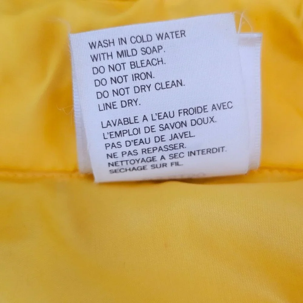 Descente Yellow & Black Cycling Jacket Mens Lightweight, Size Medium Run Small